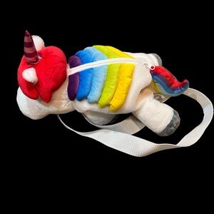 Inside Out Unicorn Plush Backpack